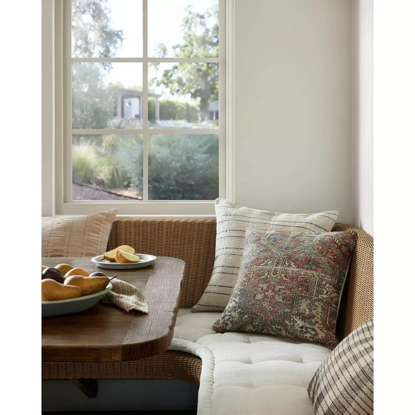 Amber Lewis Marin Pal0002 Natural / Rust Pillow