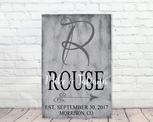 Personalized Name Sign
