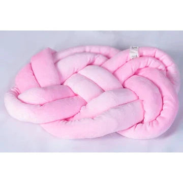 TUK Pink Braided Pillow