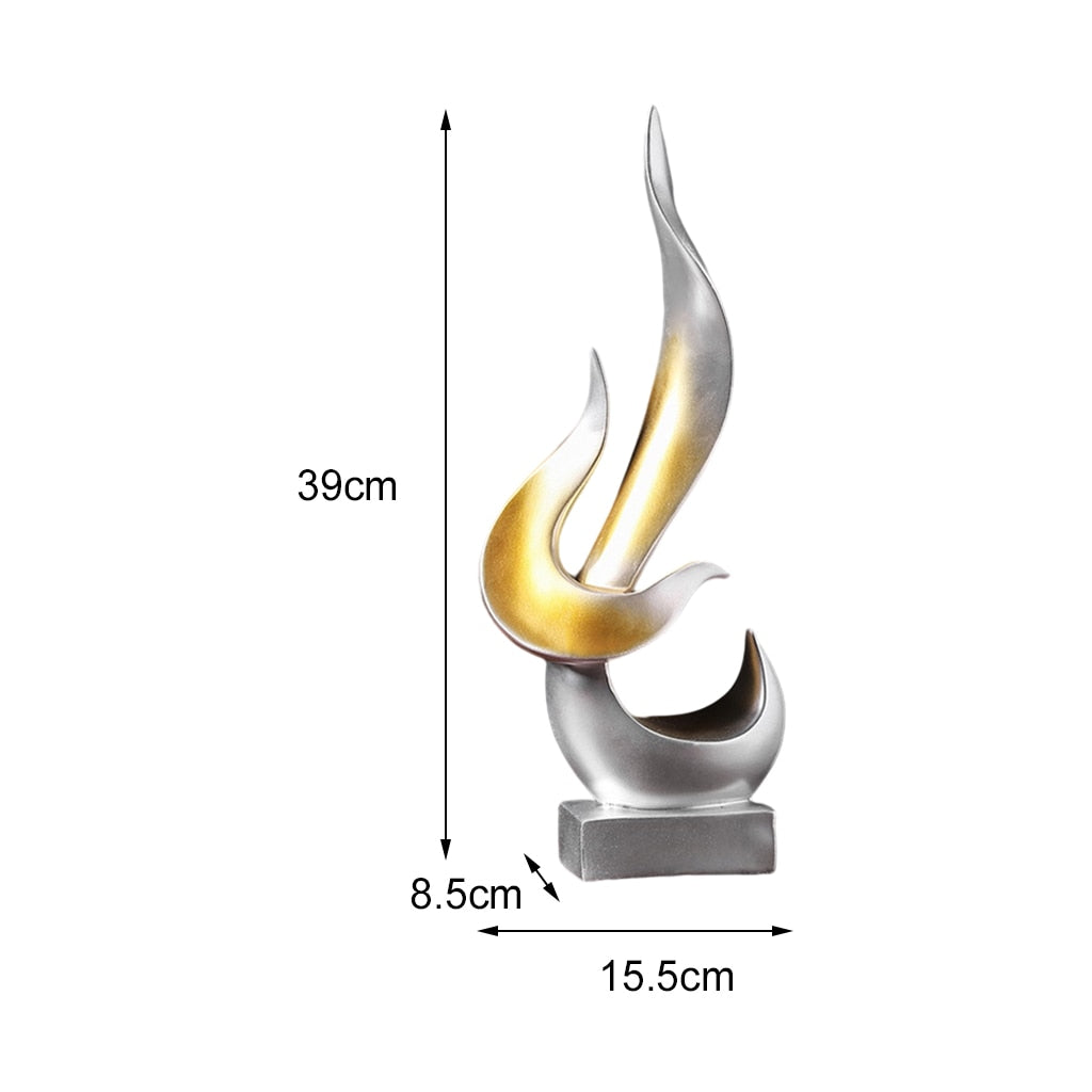 Abstract Sculpture: Creative Figurine for Living Room TV Shelf, Modern Statues, Abstract Figurine Statue for Home Decor and Office Ornament