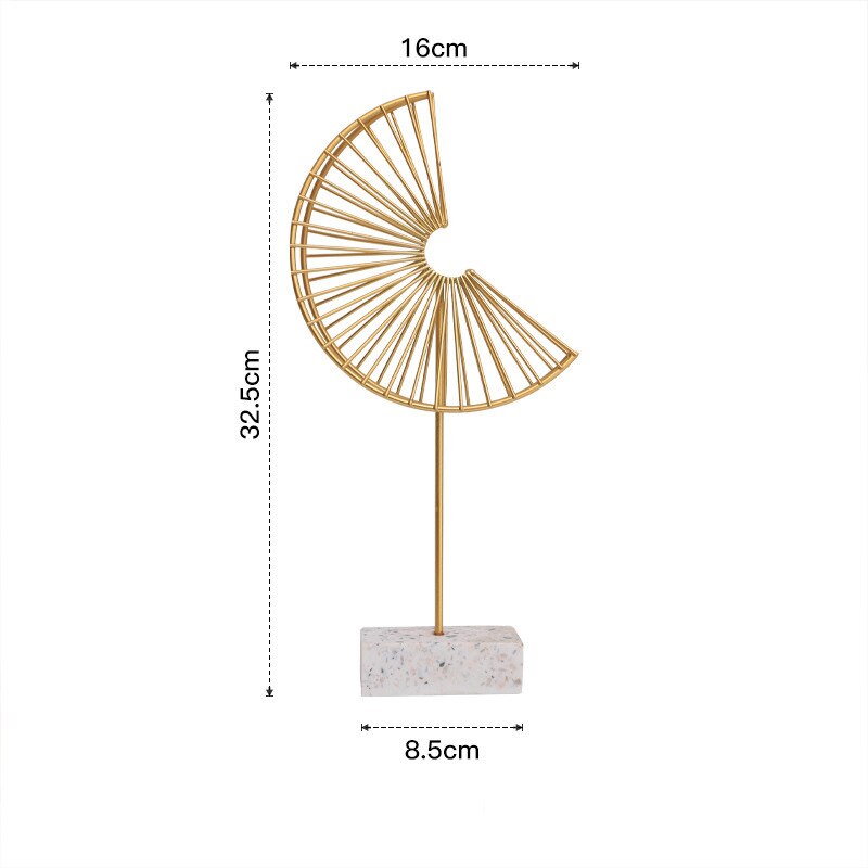 Nordic Creative Golden Ginkgo Leaf Ornaments - Modern Crafts for Living Room Decor and Home Decoration