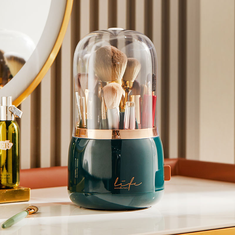 360°Rotating Makeup Organizer Makeup Brush Holder