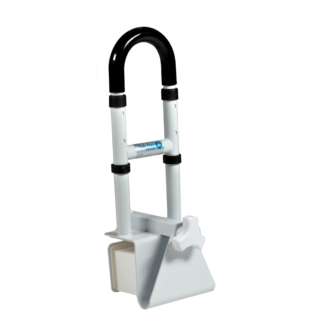 Dynarex Adjustable Clamp-On Tub Rail with Soft Handle