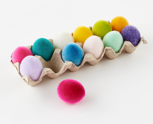 Flocked Easter Eggs