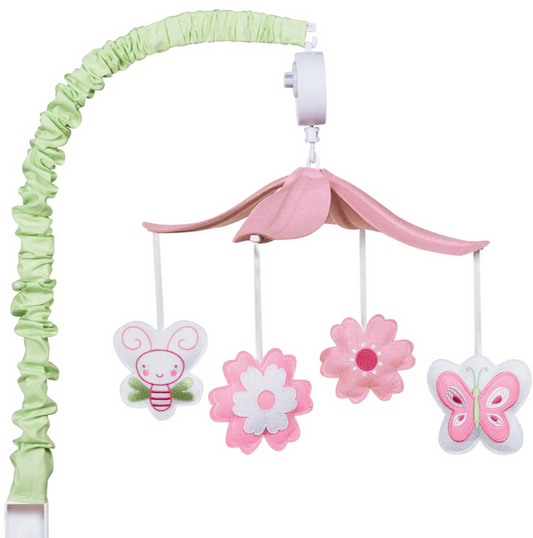 Trend Lab Floral Musical Crib Baby Mobile