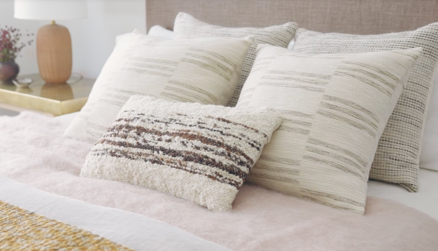 Amber Lewis Morro Pal0018 Natural / Grey Pillow