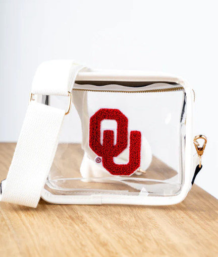 OU Varsity Patch Crossbody Stadium Purse