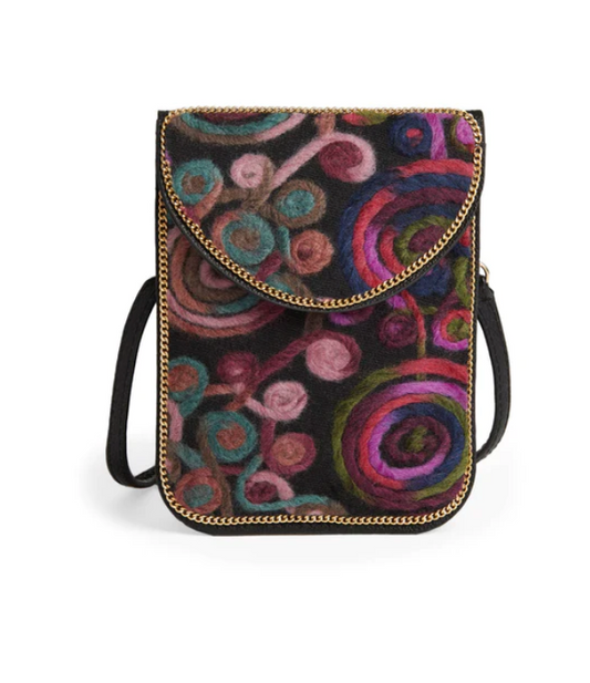 Artisan Felt Crossbody ( Purple )
