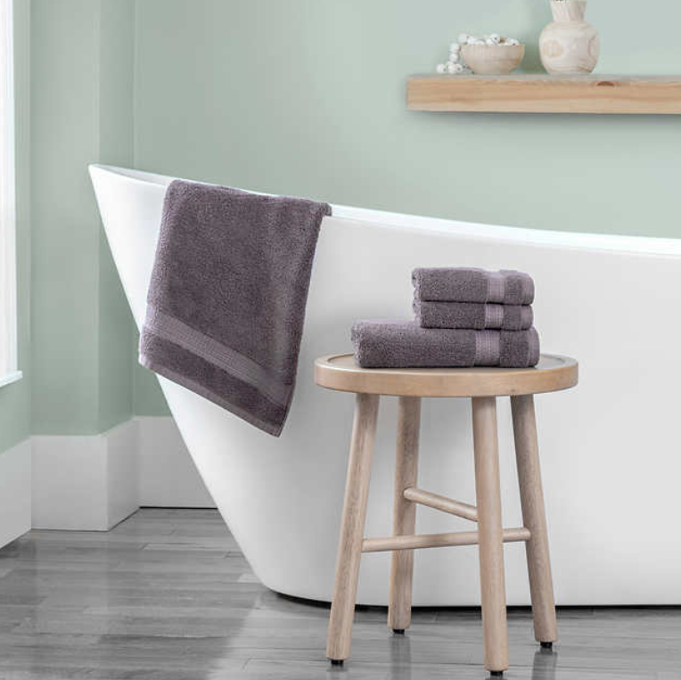 Purely Indulgent 100% Hygrocotton 2 Hand Towels, 2 Wash Cloths