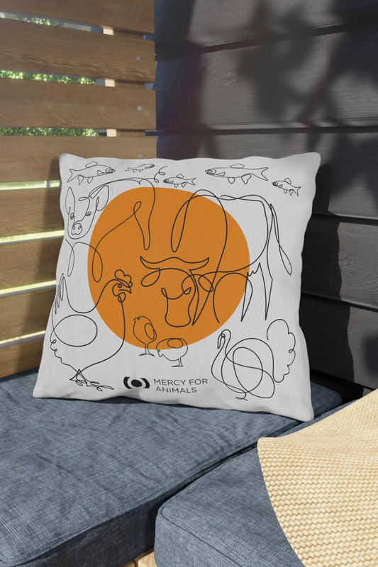 Scribble Critters Outdoor Pillow