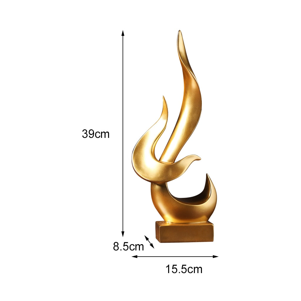 Abstract Sculpture: Creative Figurine for Living Room TV Shelf, Modern Statues, Abstract Figurine Statue for Home Decor and Office Ornament