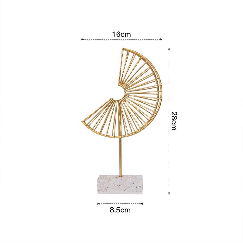 Nordic Creative Golden Ginkgo Leaf Ornaments - Modern Crafts for Living Room Decor and Home Decoration