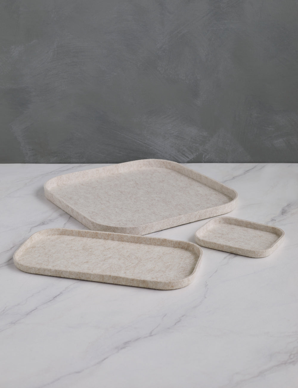 #color::stone | The Tray Trio in stone (Set of 3) by SortJoy