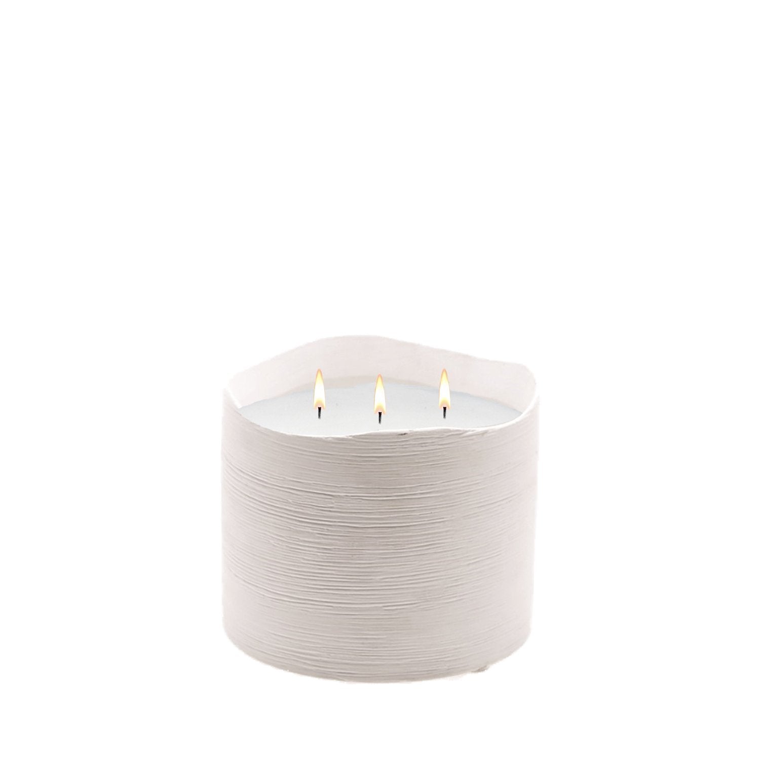 Stone Candles Decor White Delphi Web 16oz