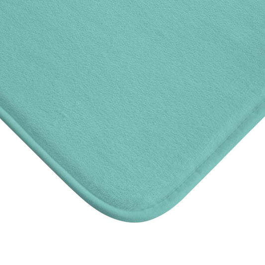 Washable Absorbent UltraSoft Turquoise Bath Mat