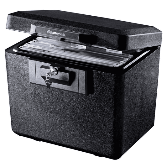 SentrySafe Fireproof Document Box with Key Lock - 0.61 Cubic Feet