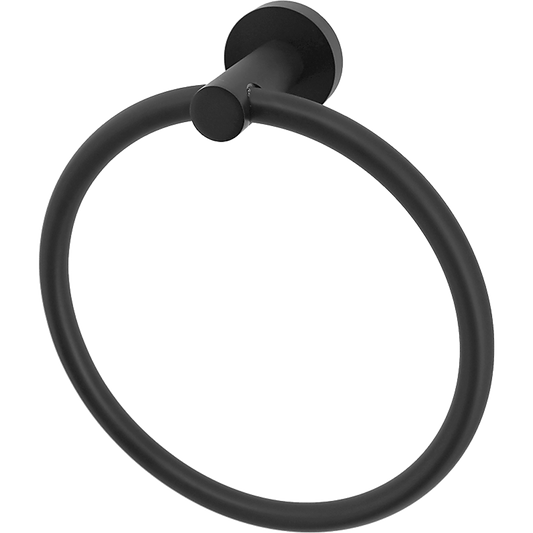 Classic Towel Bar Rail Ring Electroplated Matte Black Finish