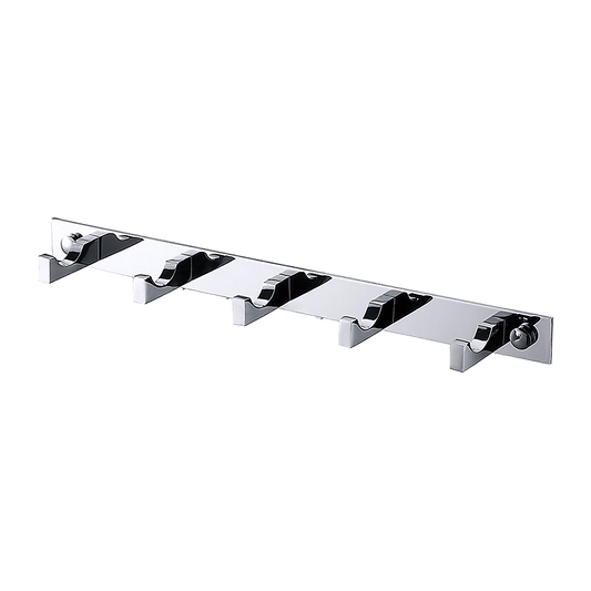5-Hook Bathroom Robe and Towel Rail Bar Rack