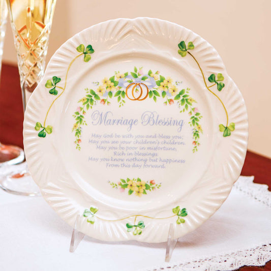 Belleek Classic Marriage Blessing Plate