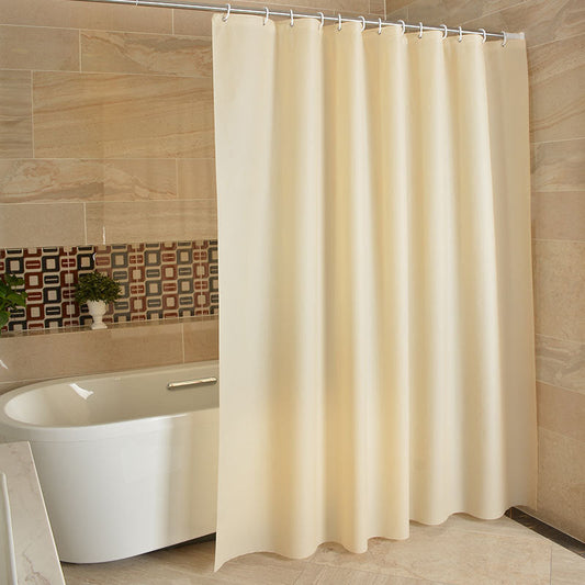 Waterproof Shower Curtain In The Bathroom Of Solid Color Hotel