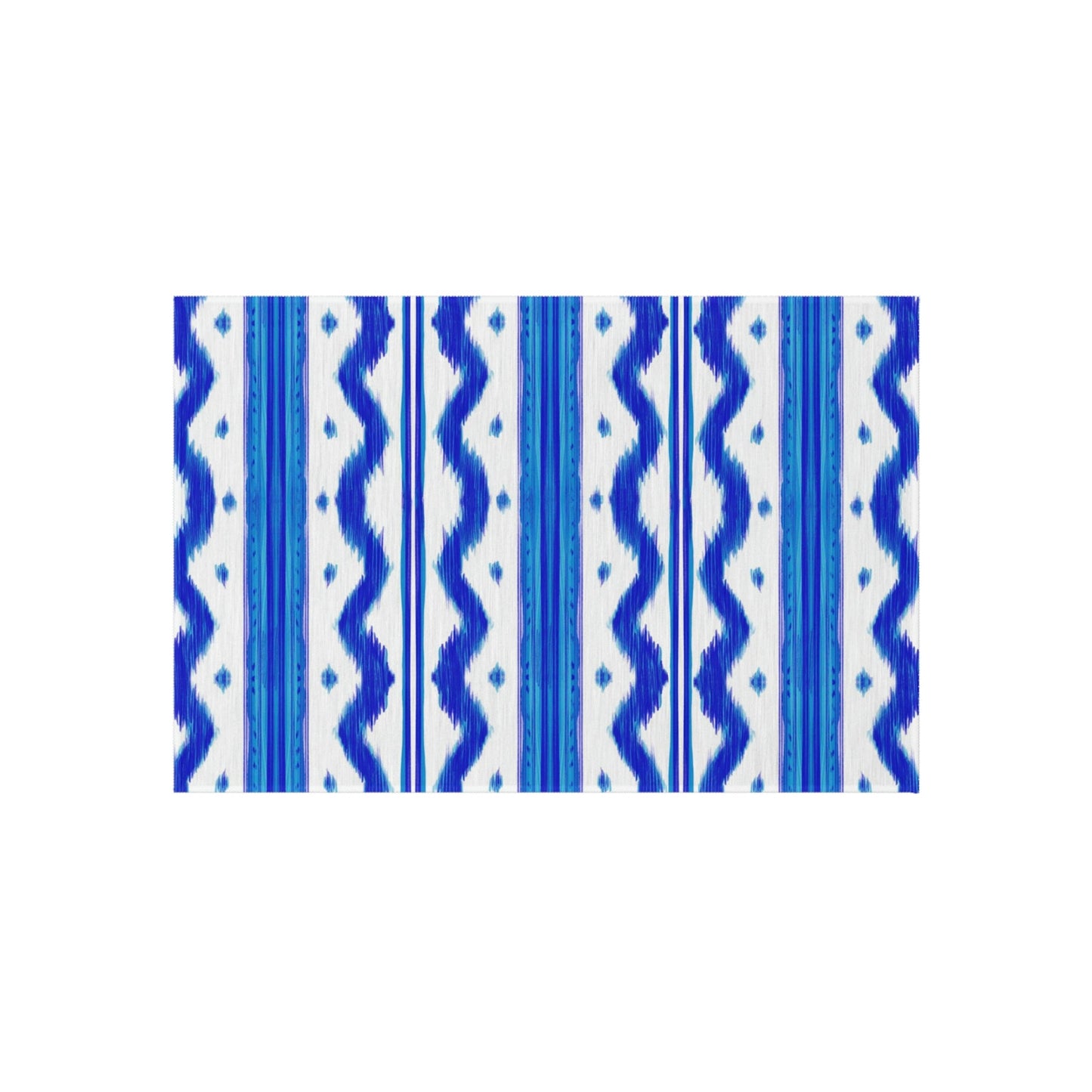 Coastal Blue Ikat Rug