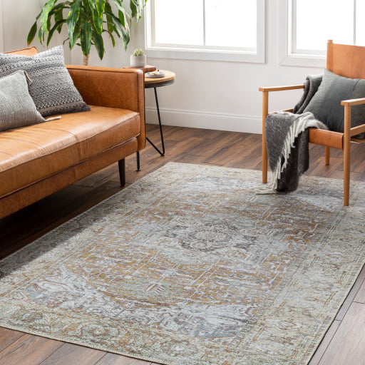 Amelie Rug - AML2367 - Mustard/Gray
