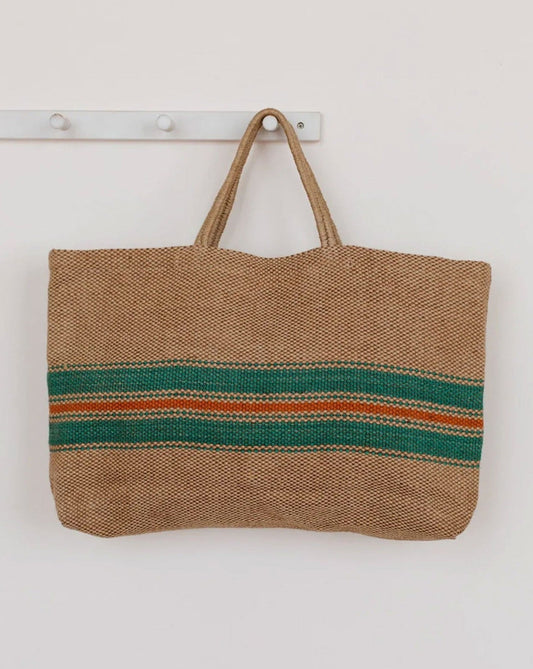 Baja Wide Jute Market Shopper Bag