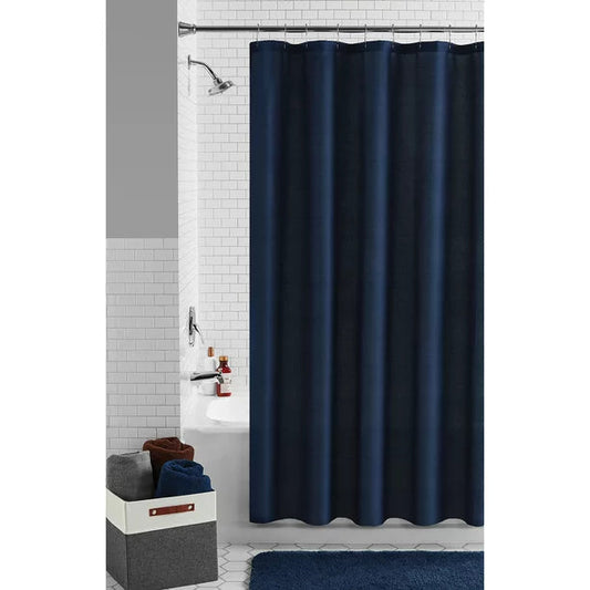 Shower Curtain in Navy Blue 72x72 Inches