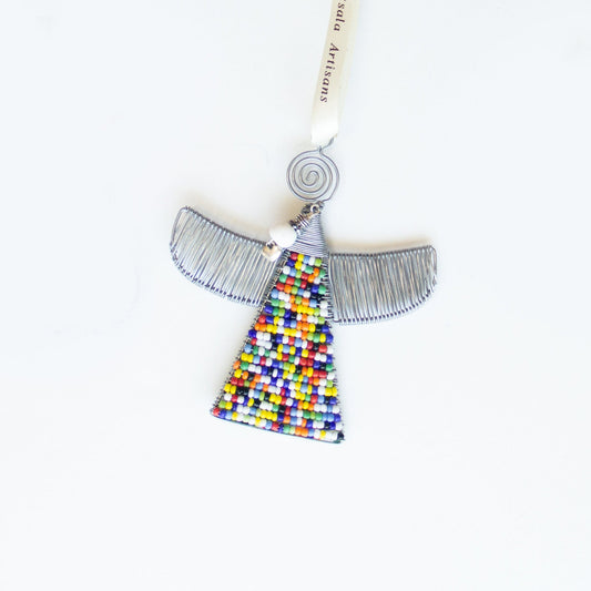 Wire Angel Ornament - Colorful