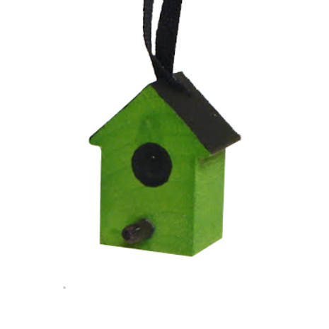 Wooden Birdhouse Ornament