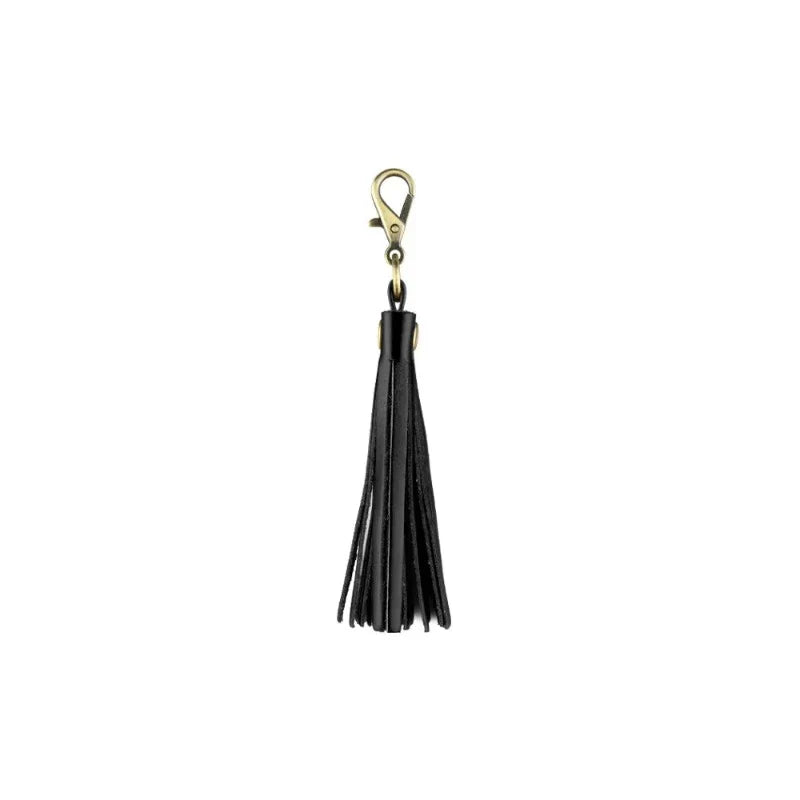 Andar Tassel Keychain Jet Black