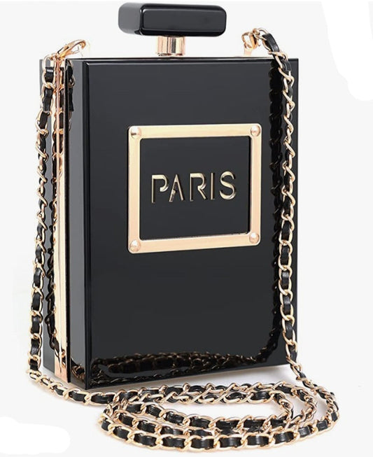 Acrylic Perfume Shaped Vintage Banquet Handbag