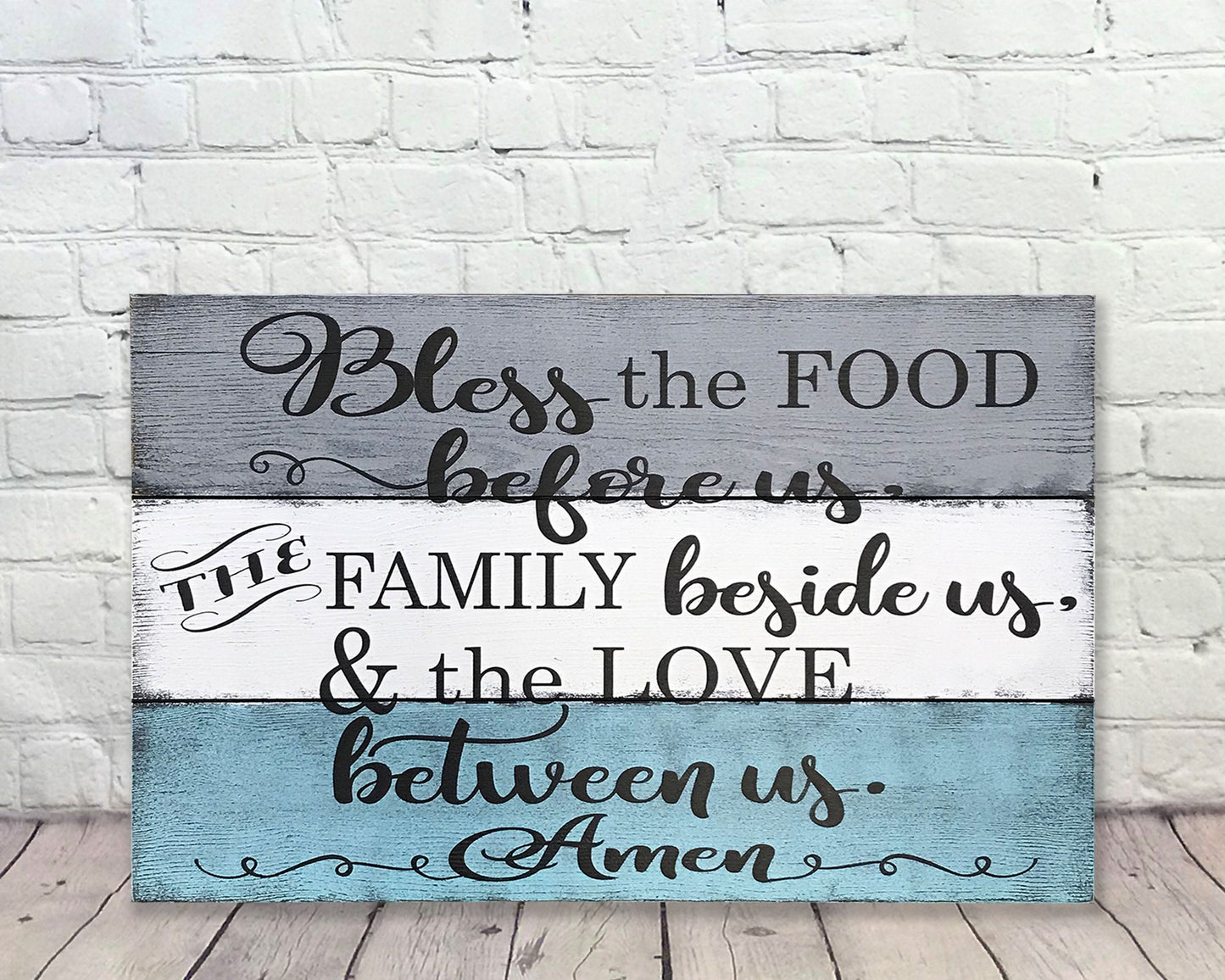 Bless The Food Before Us Kitchen Dining Room Wall Decor