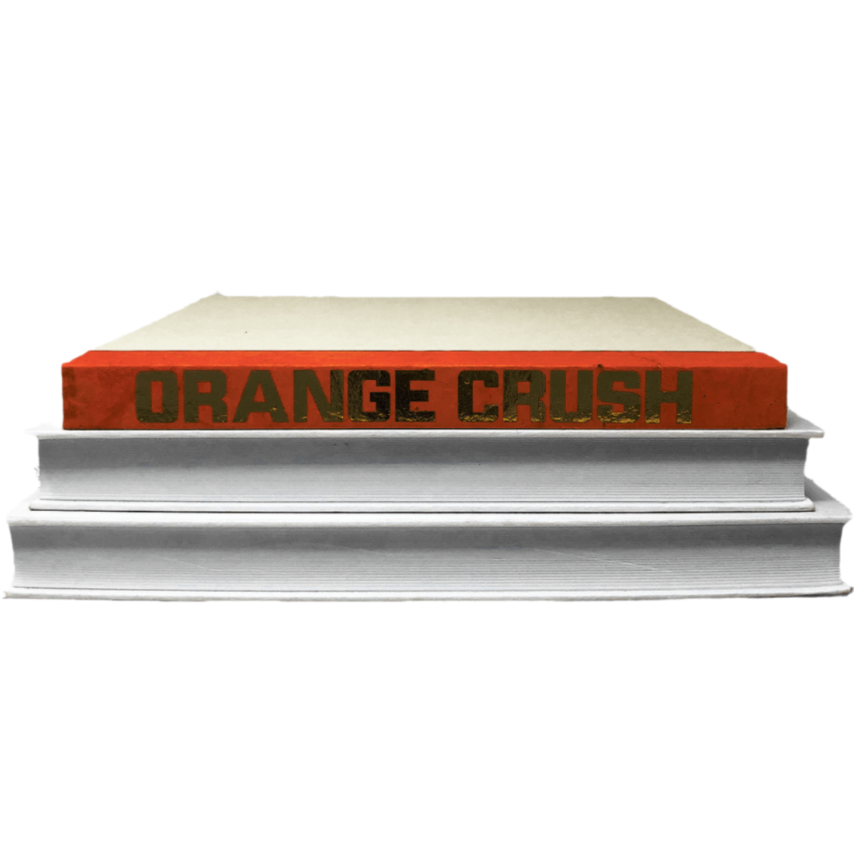 Blu Books - Gold Lettered Song Title on Orange Decor e-lawrence-GL-SONG-COLOR-O-XL 123456750463