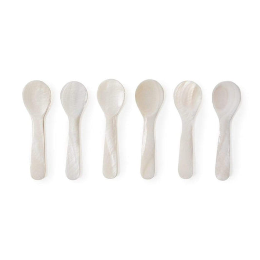 Blue Pheasant Cora Shell Mini Spoons (Set of 6)