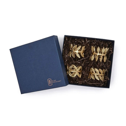 Blue Pheasant Emma Napkin Rings - Set of 4