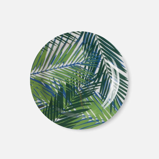 Blue Pheasant Kinsey Palm Leaf Dinnerware Set Decor