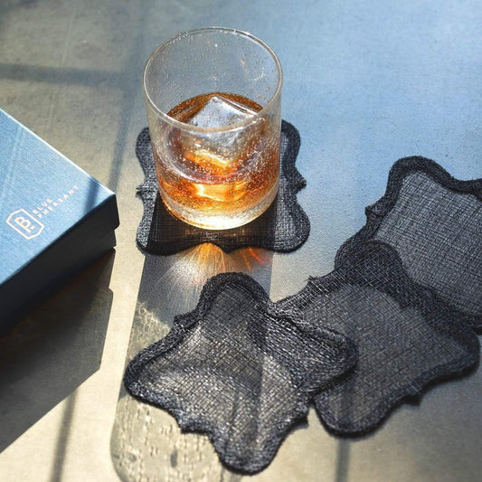 Blue Pheasant Lorisa Dark Navy Coasters - Set of 4
