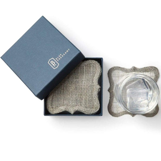 Blue Pheasant Lorisa Warm Gray Coasters - Set of 4