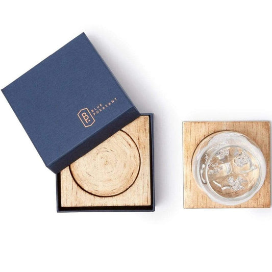 Blue Pheasant Odessa Coasters - Antiqued Gold (Set of 4)