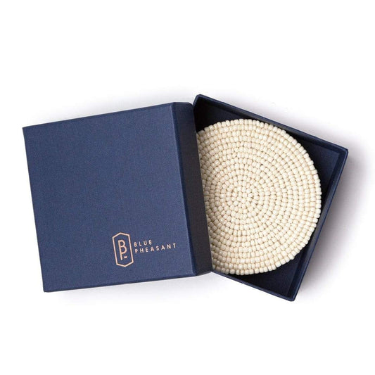 Blue Pheasant Terza Cream Coasters (Set of 4)
