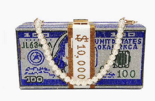 Crystal Money Clutch