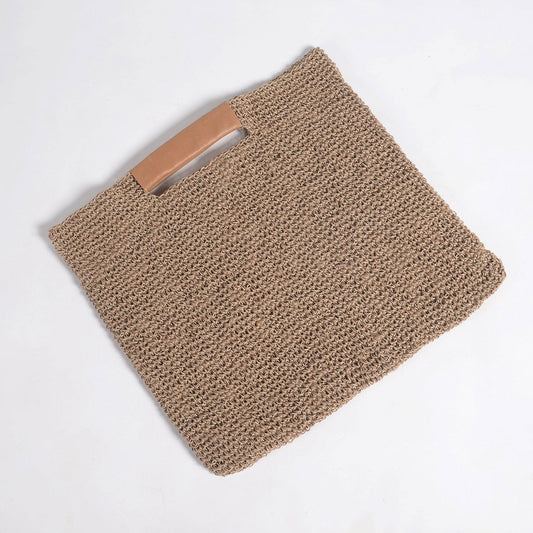 Boho Flat Woven Handbag
