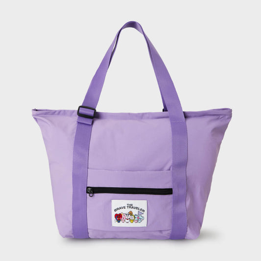BT21 BABY Travel Foldable Shoulder Bag Purple