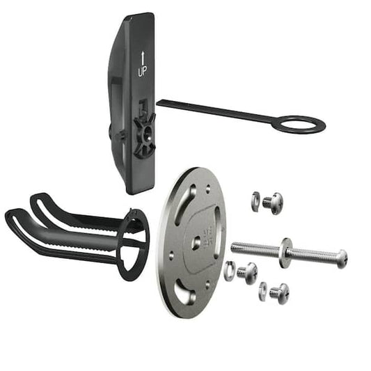 3.17" Stainless Steel Grab Bar Anchors, Chrome 2-Pack