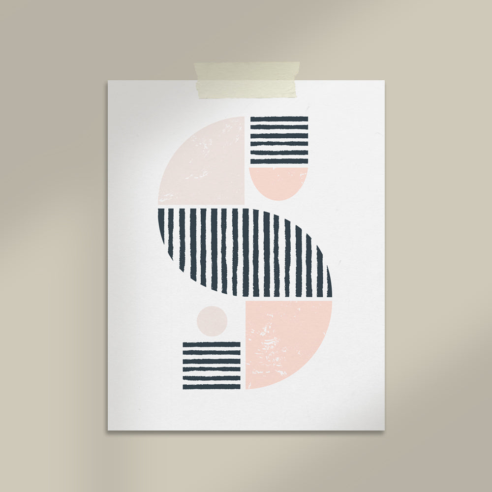 Pink Blush Abstract Print