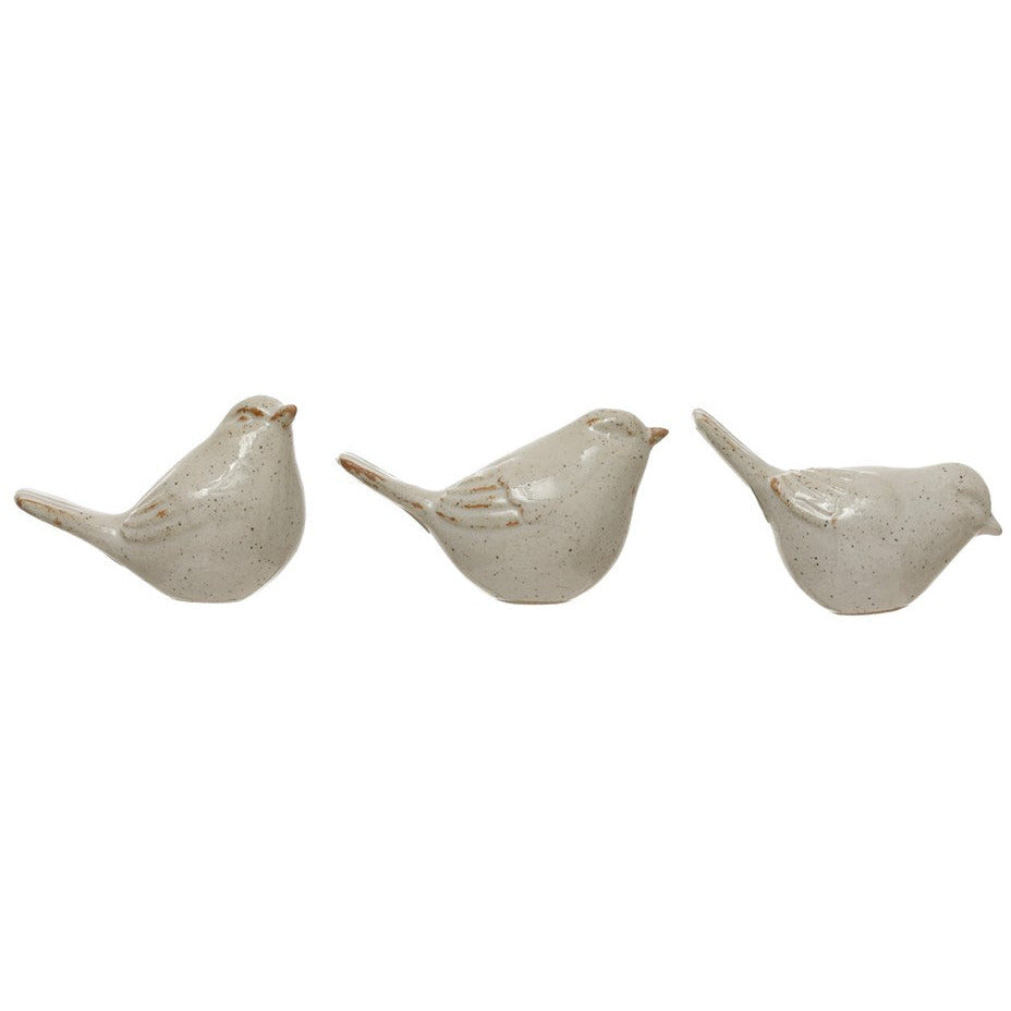 Stoneware Bird- Set of 3
