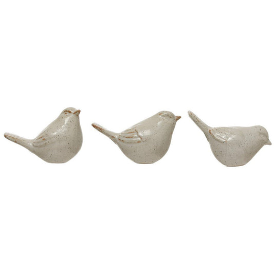 Stoneware Bird- Set of 3