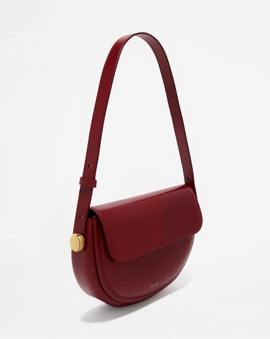 Flap Crossbody Bag - Deep Claret