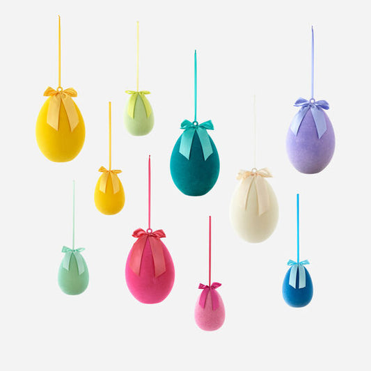 Flocked Egg (Hanging)